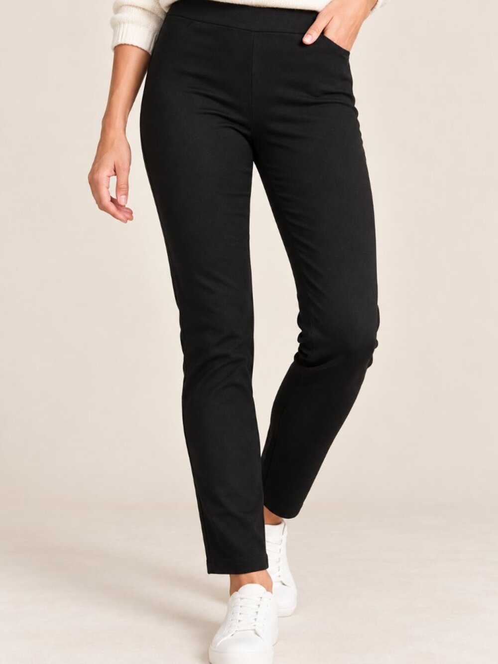 S.C. & CO Black Stretch Dress Pants Slim Straight Leg Size 10